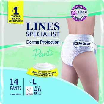 lines specialist derma protection pants plus tg l 14 pz 
